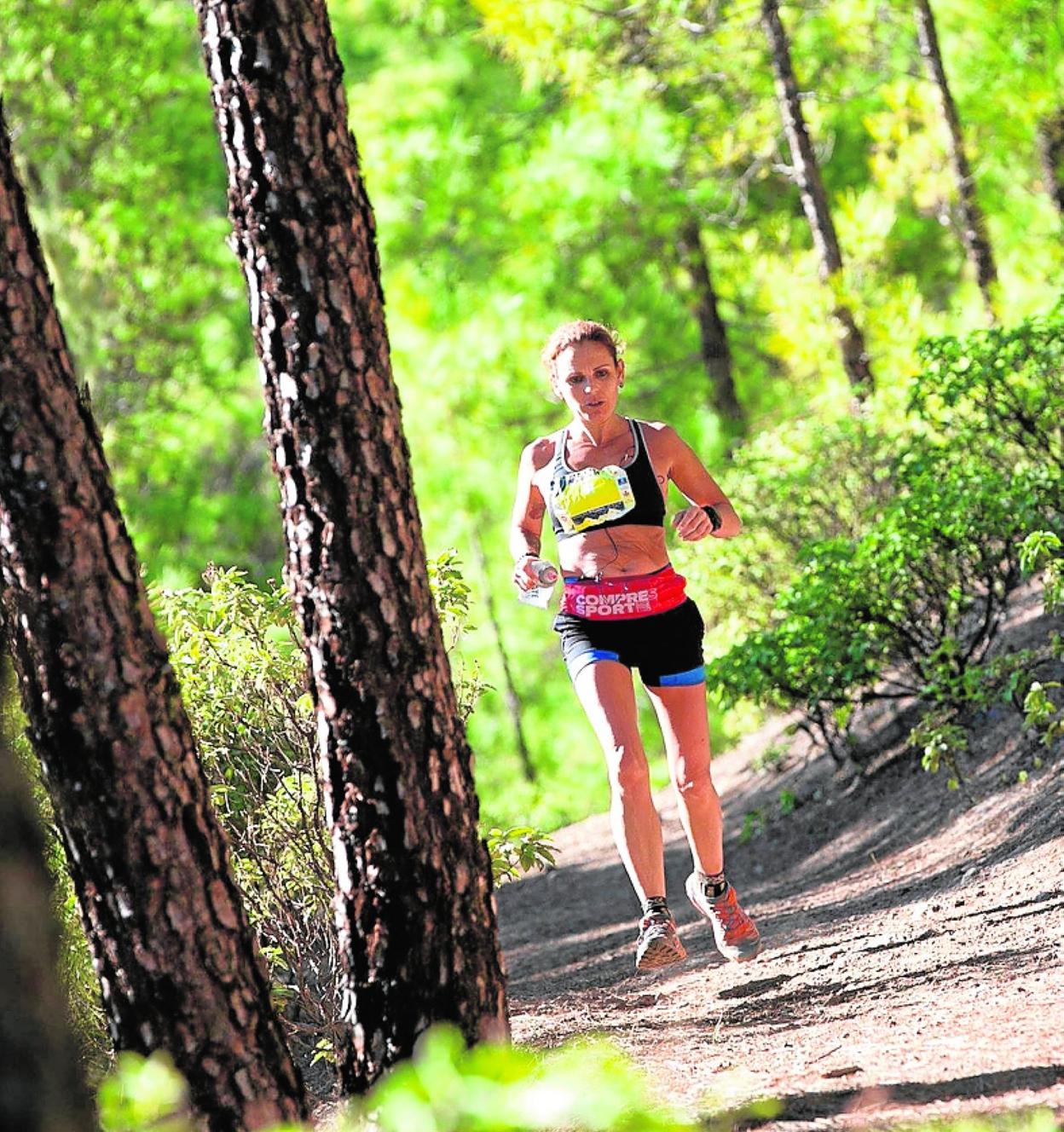Verónica Caraballo, en imagen de archivo de la Artenara Trail. 
