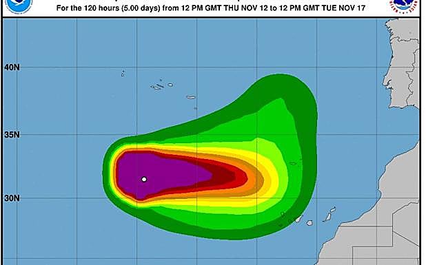 Posible radio de acción de Theta