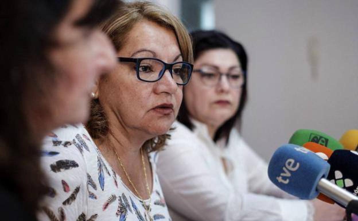 responsables de Podemos en Canarias, entre ellas Meri Pita. 