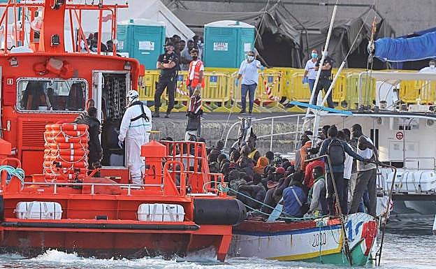 Imagen tomada ayer en Arguineguín. 