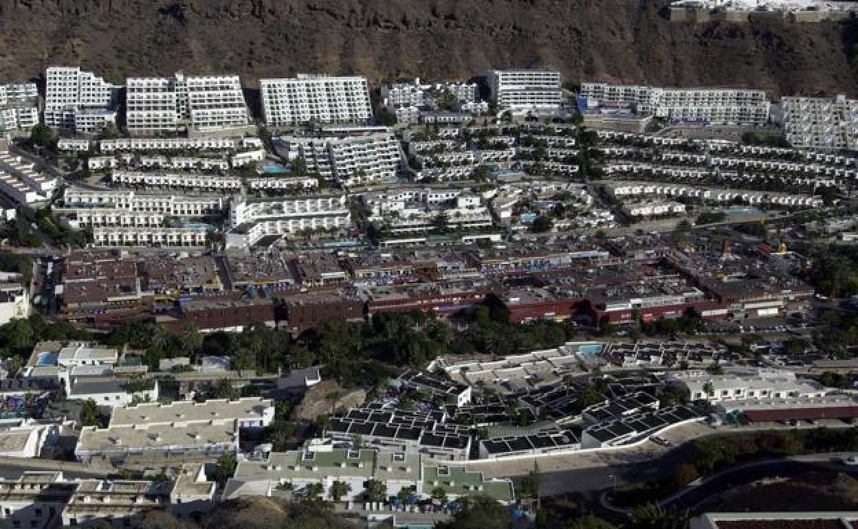 Vista aérea de Puerto Rico. 