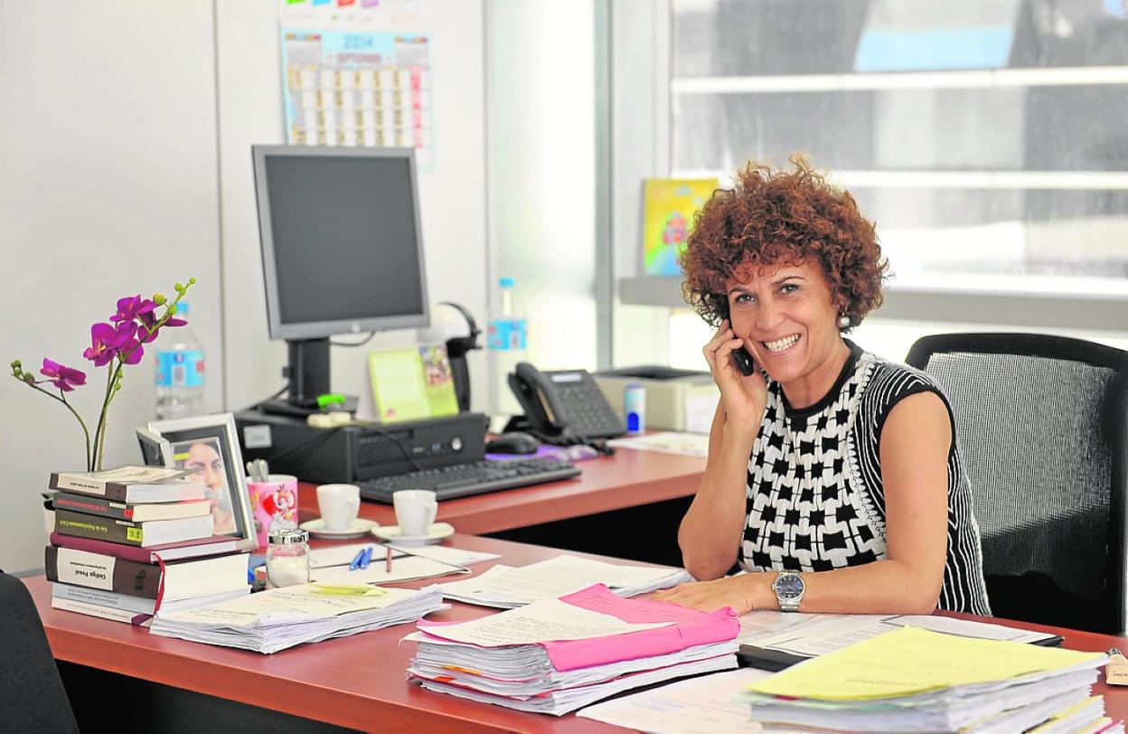 Foto de archivo de la magistrada Auxiliadora Díaz en su despacho. 