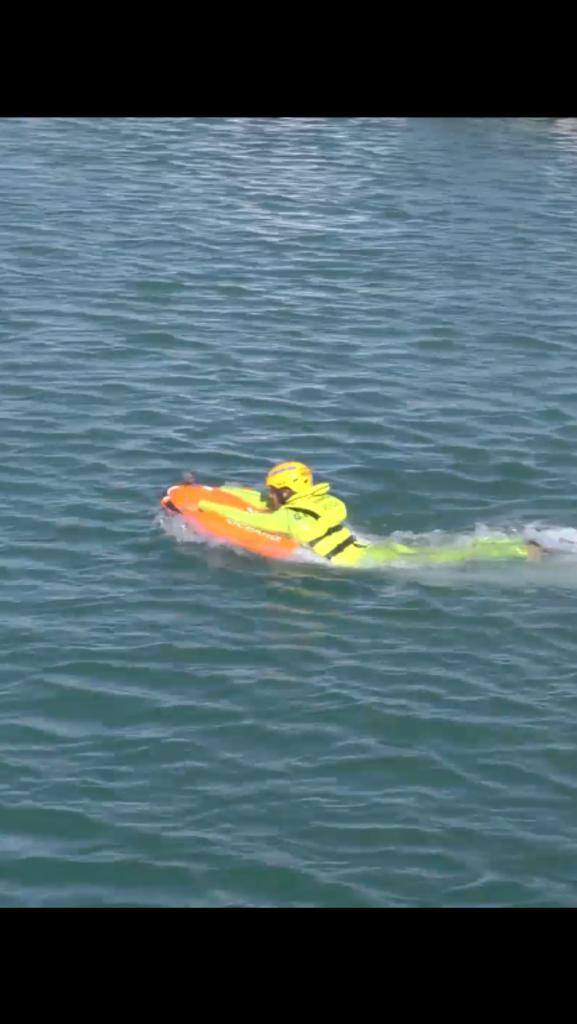 Imagen del Dolphin I, el dron que ayuda al rescate en la mar. 
