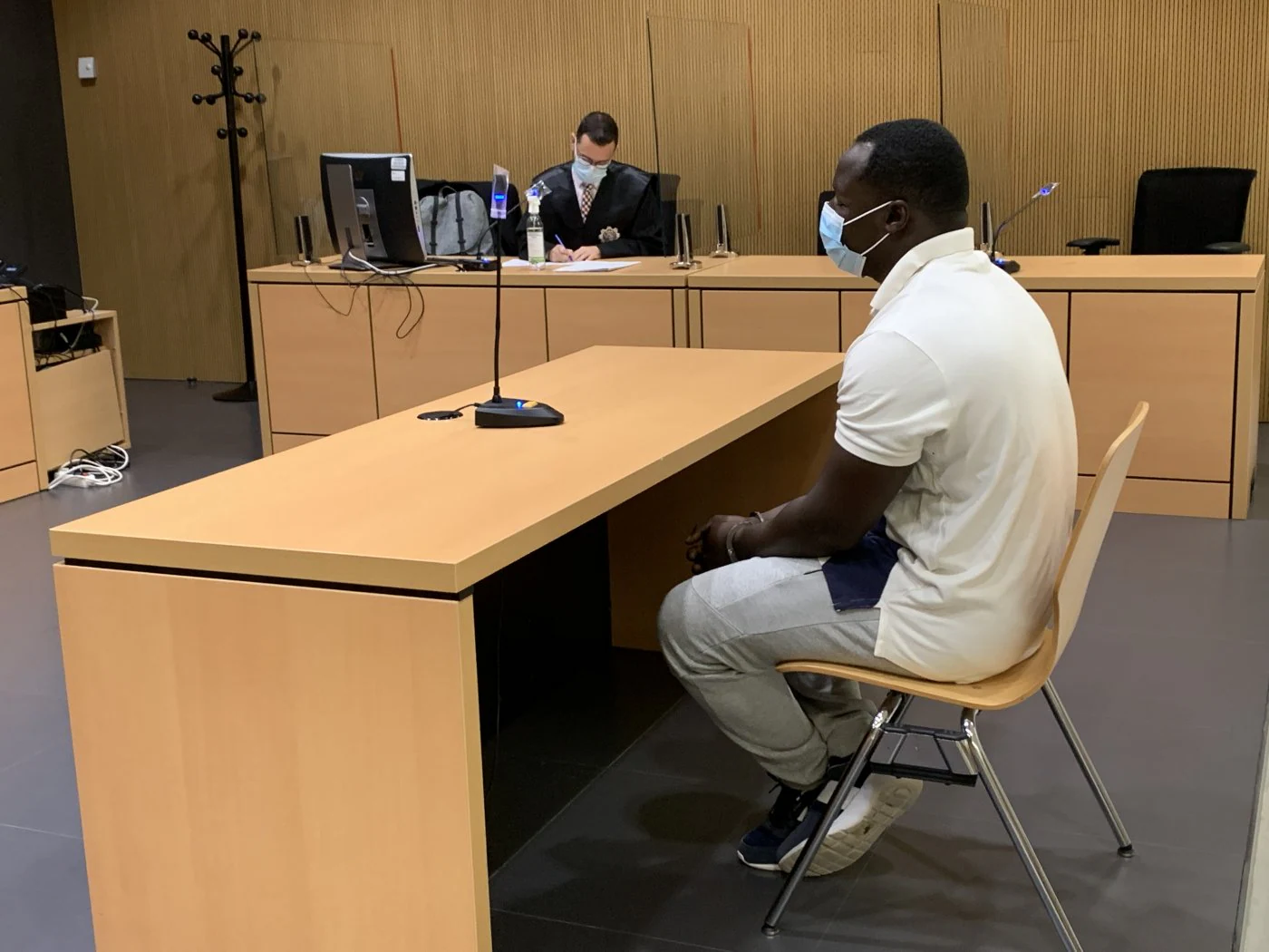 Mohamadou Wade, durante el juicio. 