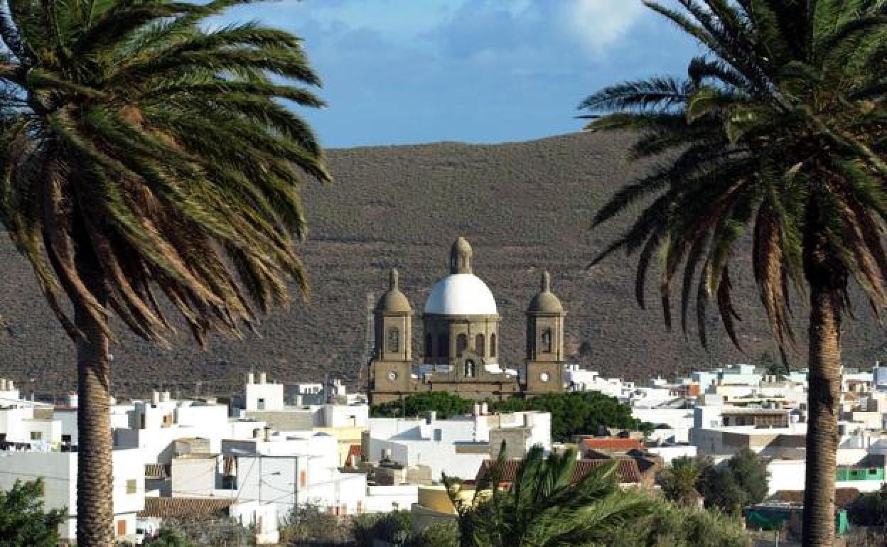 Vista del casco de Agüimes.