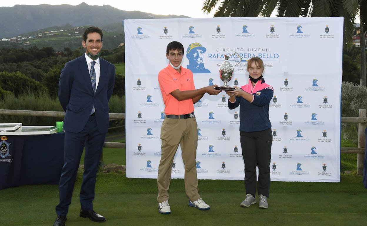 Keira González y David Vega, flamantes campeones del 2º Circuito Juvenil Rafa Cabrera Bello