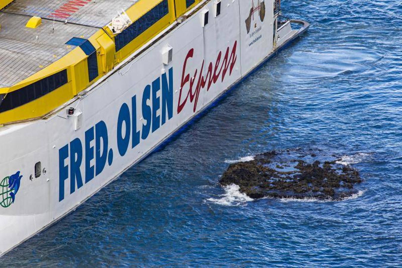 Fotos: Así está el barco encallado