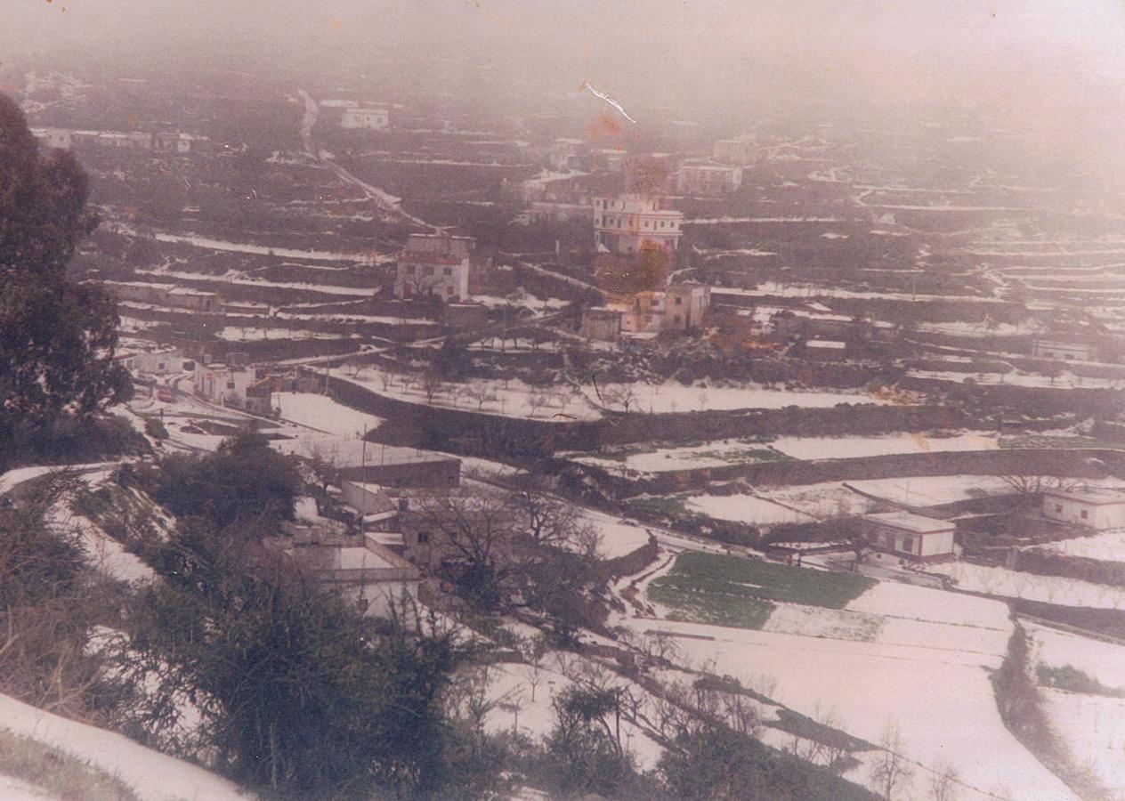 Paisaje nevado, años 60