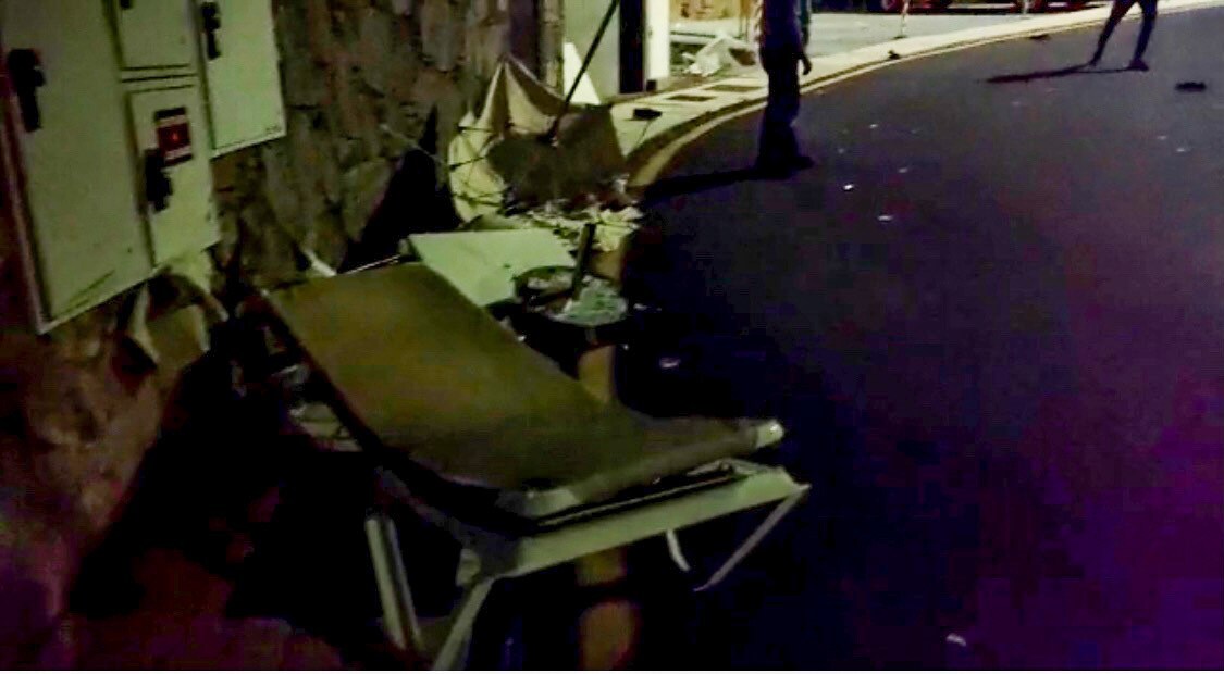 Imagen de los destrozos ocasionados en apartamentos de Puerto Rico. 