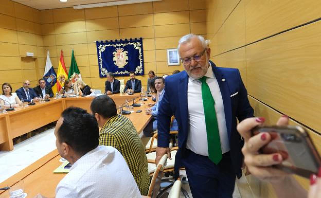 Marcelino Cerdeña, el día de la toma de posesión como consejero por AMF. 