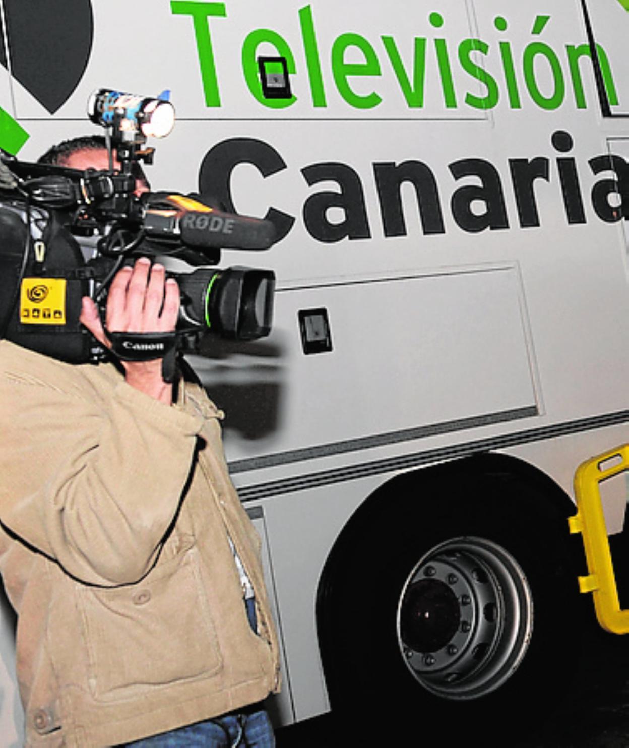 Un cámara de RTVC. 