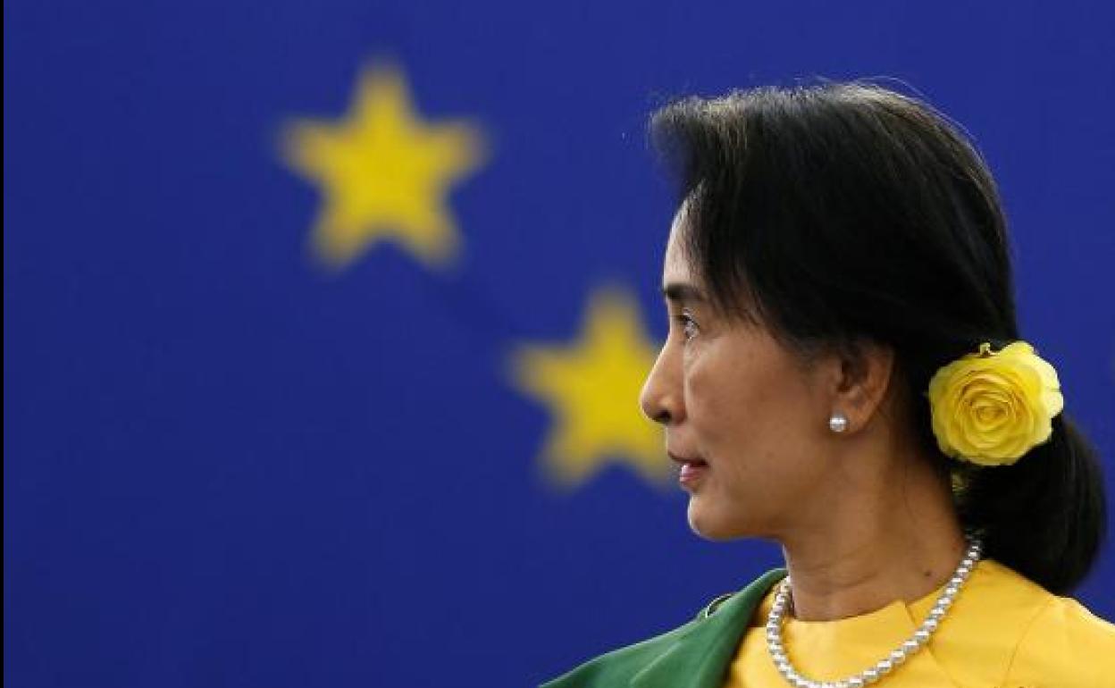 Aung San Suu Kyi. 