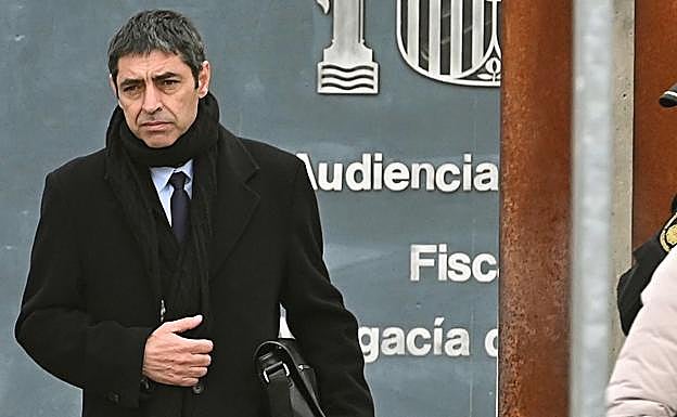 Josep Lluís Trapero sale de la Audiencia Nacional.