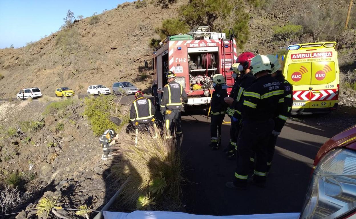 Imagen del lugar del accidente