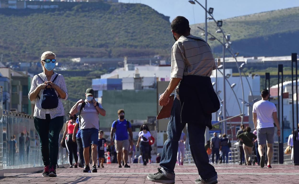 Imagen del paseo de Las Canteras