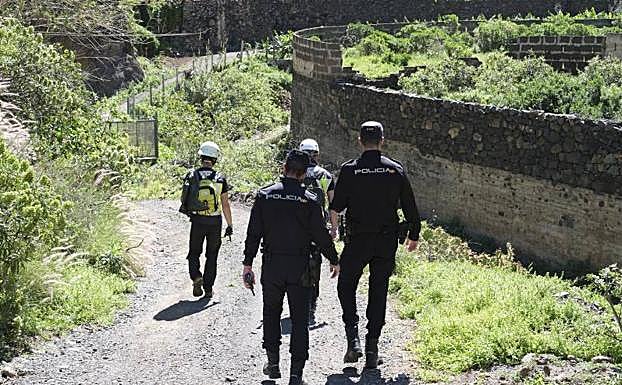 Imagen de la búsqueda de Juani Ramos ayer en el norte de Gran Canaria. 