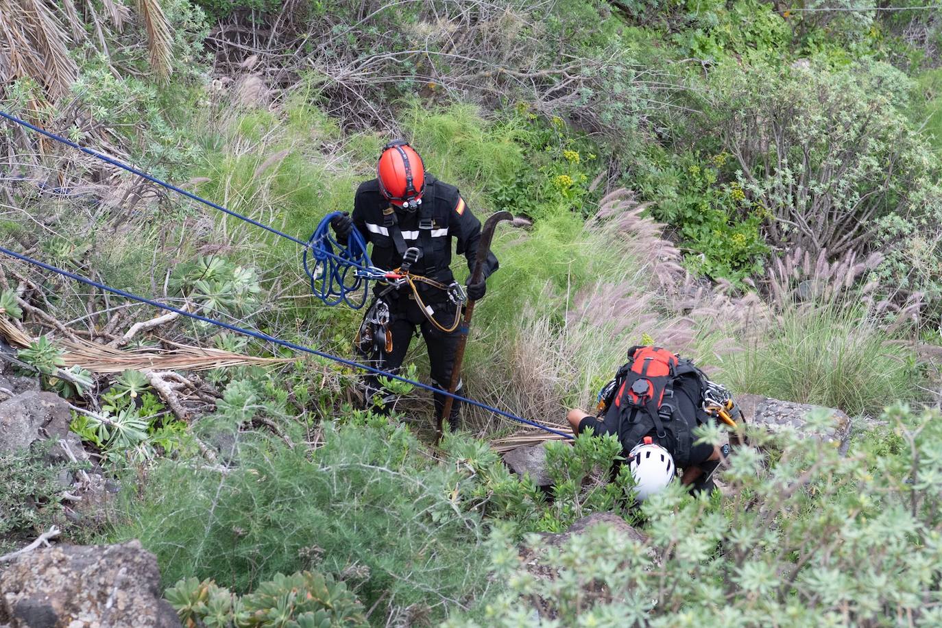 Fotos: Segunda jornada de búsqueda de Juani Ramos en el norte de Gran Canaria