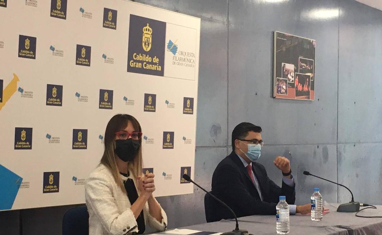 Guacimara Medina y Miguel Ángel Pérez.