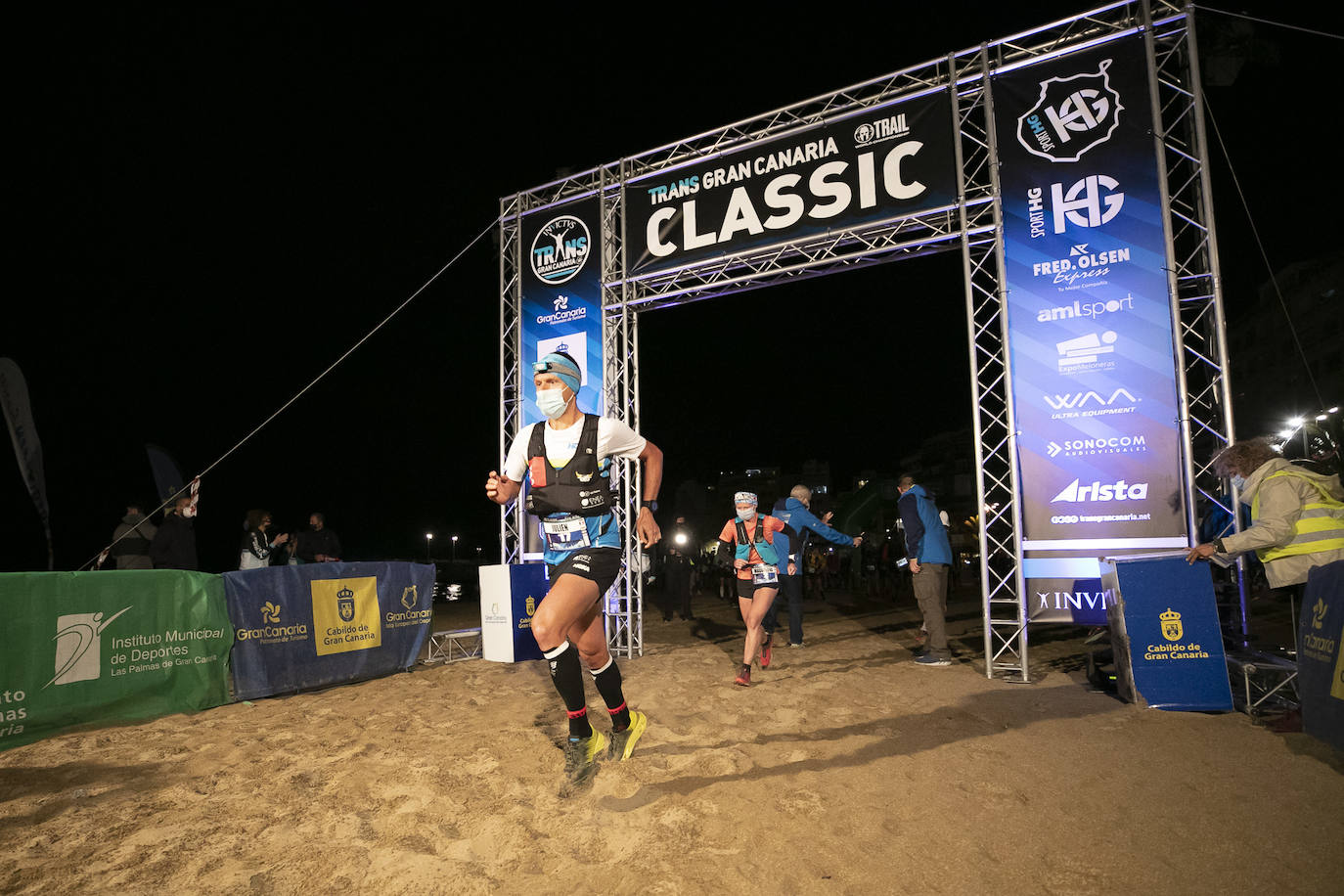 Imágenes de la salida de la Transgrancanaria. 