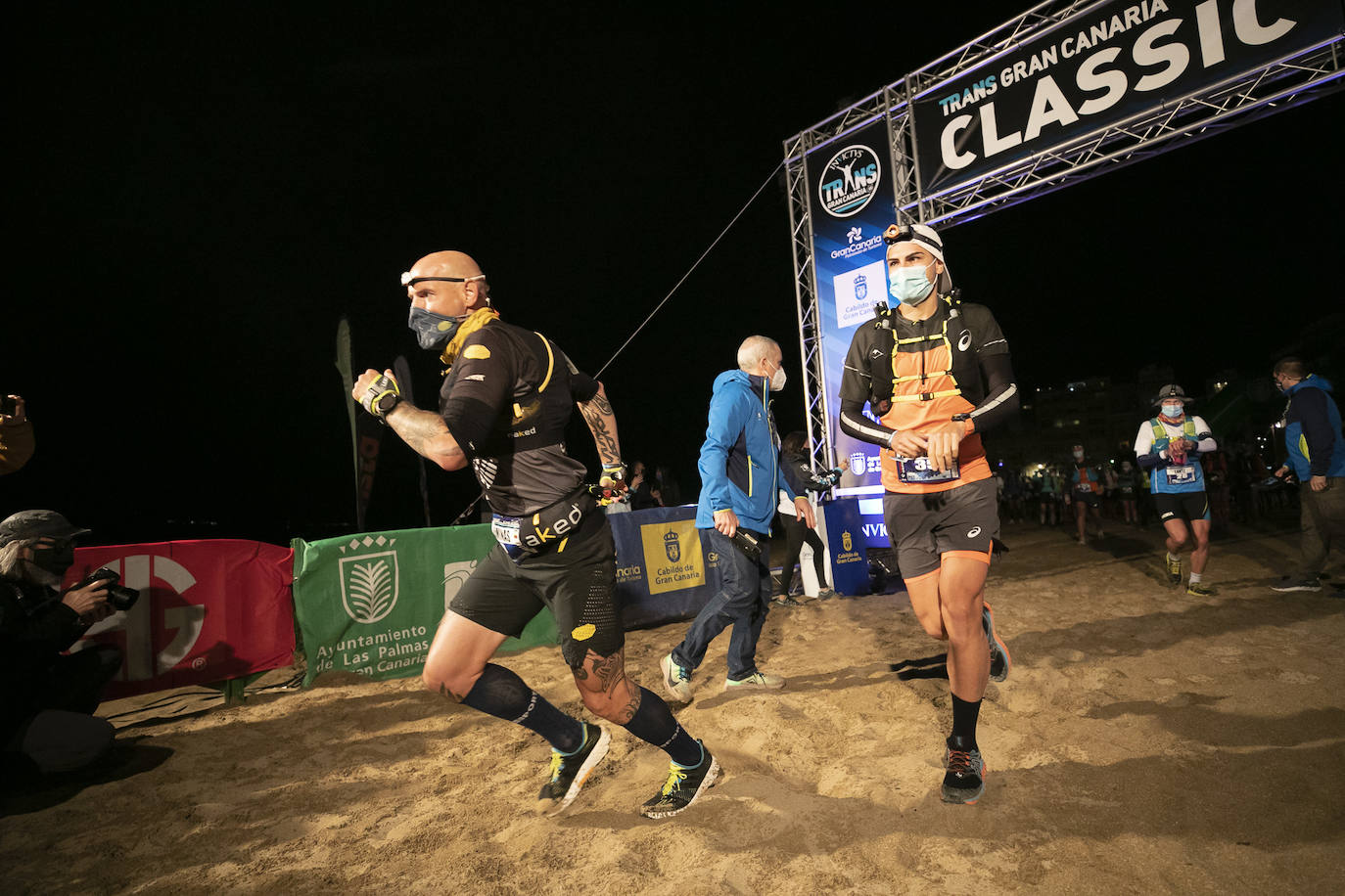 Imágenes de la salida de la Transgrancanaria. 