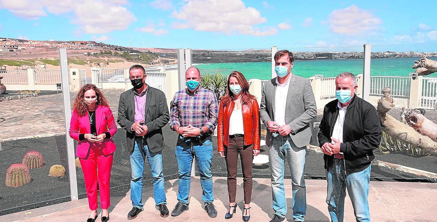 Sergio Lloret, con lo que se convierte en el candidato del nuevo pacto CC-PP-AMF a la presidencia del Cabildo de Fuerteventura