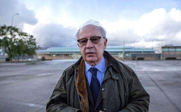 Rodrigo Rato saliendo de la cárcel