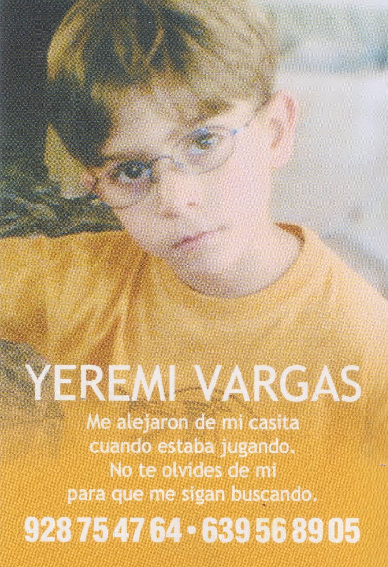 Yéremi Vargas desapareció en Vecindario hace catorce años. 