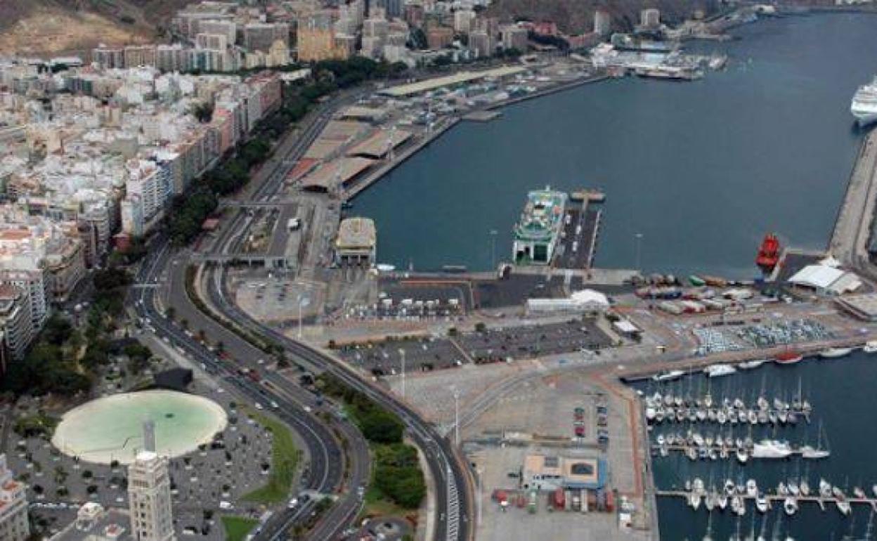 Imagen de archivo de la zona portuaria de la capital tinerfeña. 