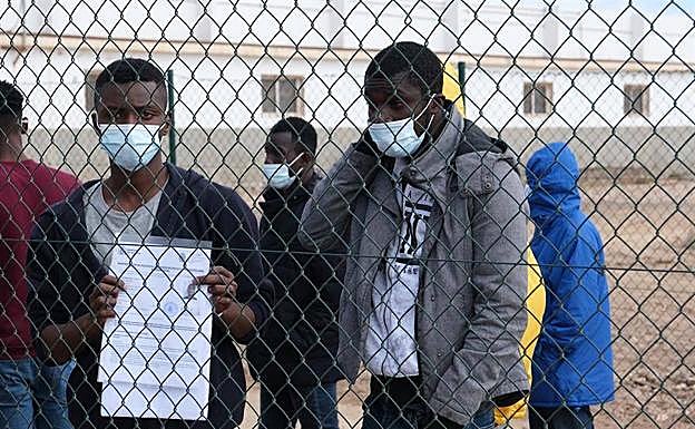 Imagen de alguno de los inmigrantes que se encuentran en El Matorral. 