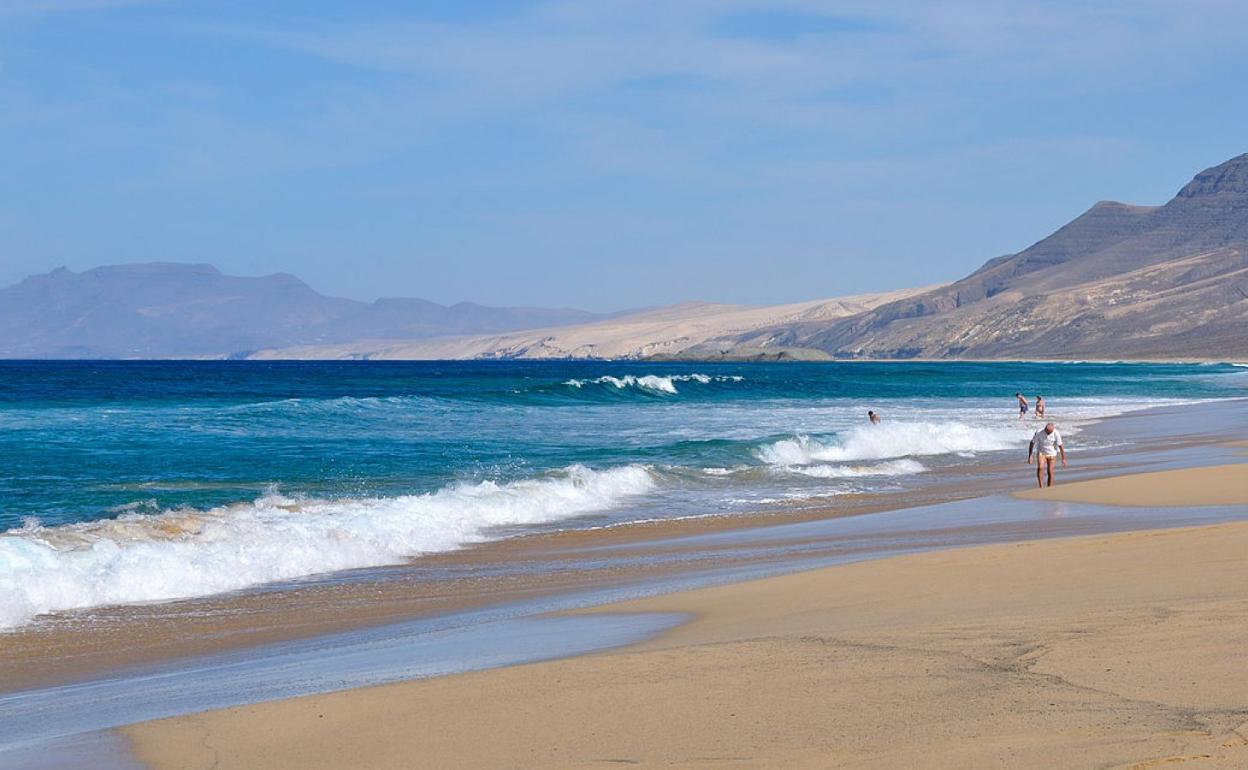 Cofete, una de las playas más famosas del Parque Natural de Jandía. 