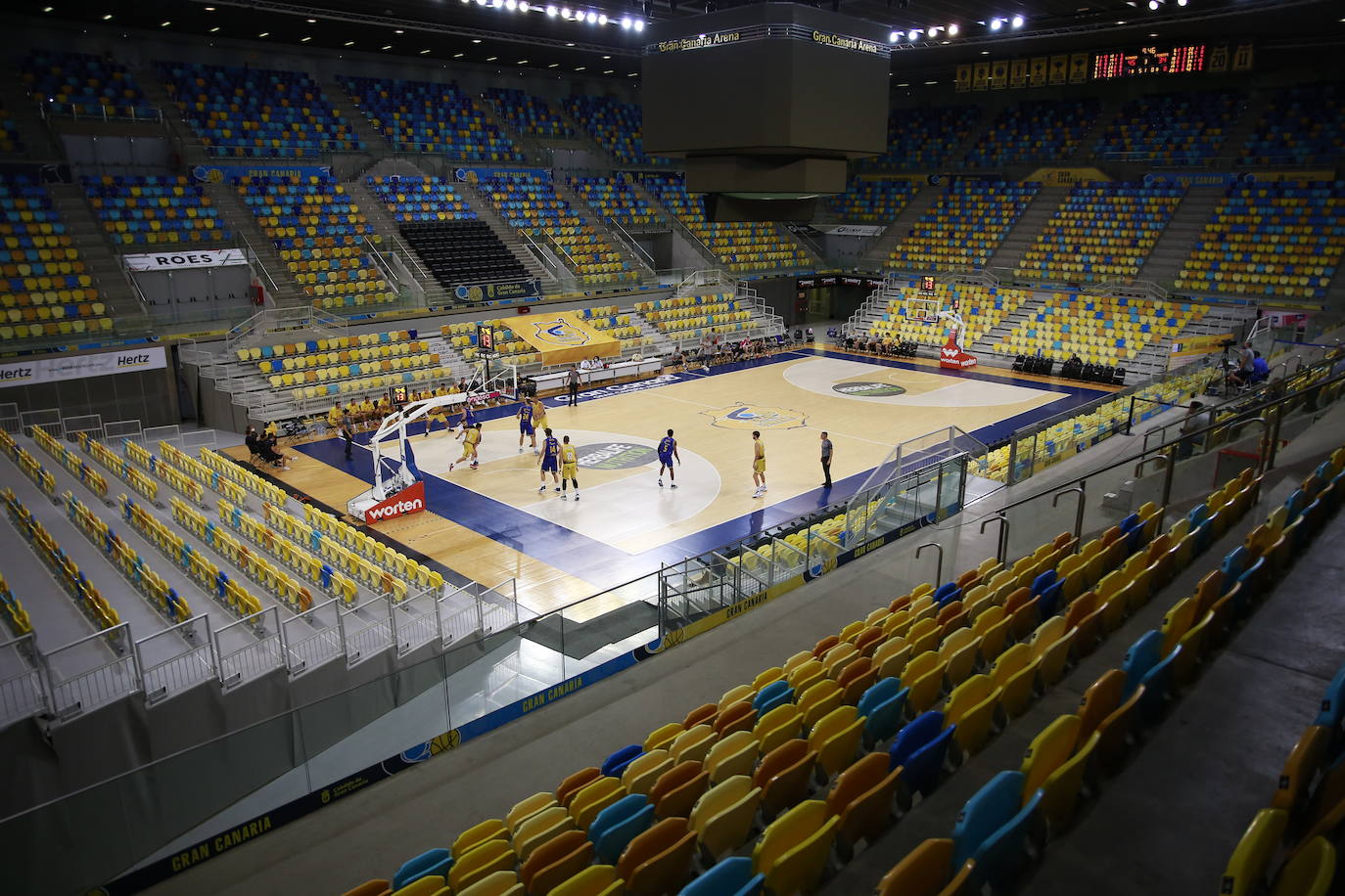Imagen de un partido del Herbalife Gran Canaria en el presente curso. 