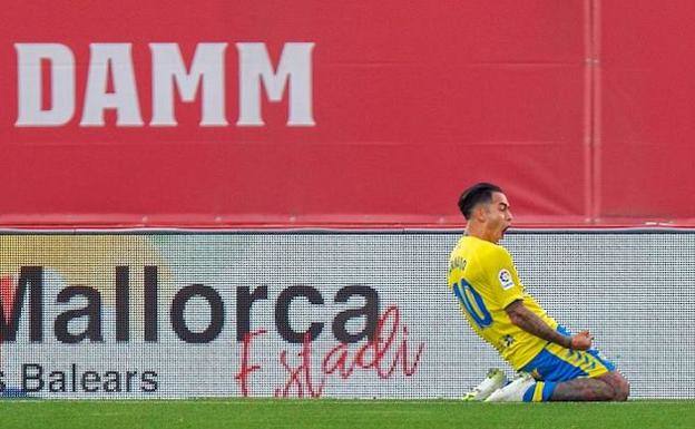Imagen de archivo de la celebración de un gol. 