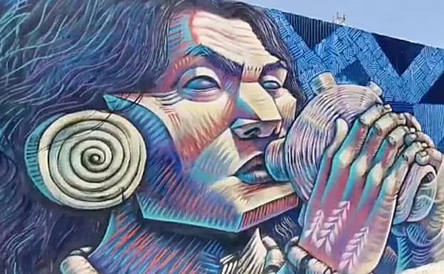 Uno de los diseños. Vídeo: Arcadio Suárez 