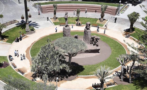 Imagen principal - La Plaza de España se abre al peatón