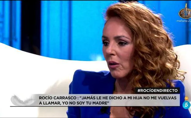 Rocío Carrasco: «Mi hija dejó de pegarme cuando perdí la consciencia»