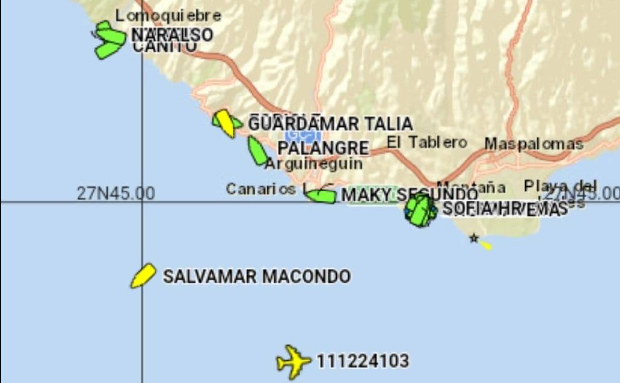 Imagen del operativo de rescate. 