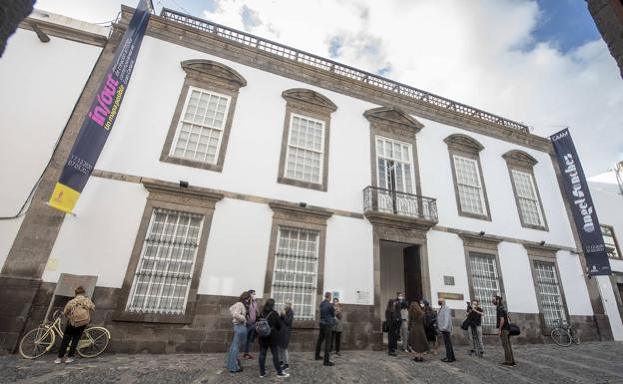 Fachada del Centro Atlántico de Arte Moderno en el bariro histórico de Vegueta. 