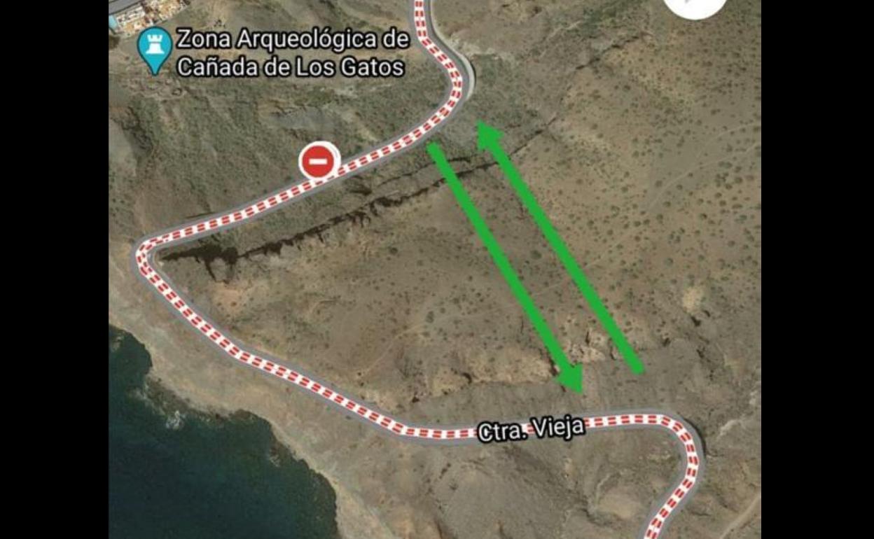 Lugar por donde irá el túnel. 