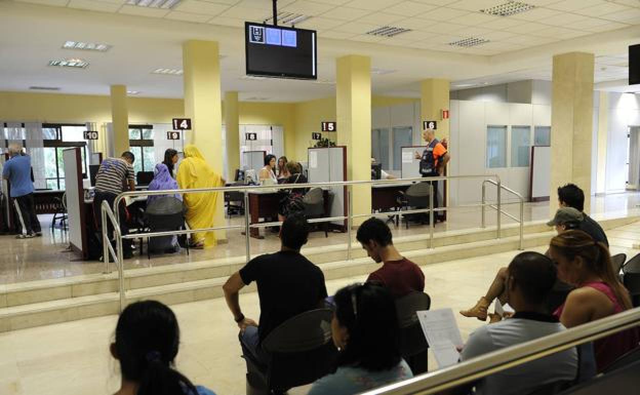 Interior de las oficinas municipales. 