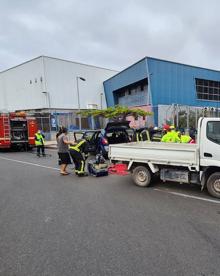 Imagen secundaria 2 - Dos heridos en una colisión en el Puerto de La Luz