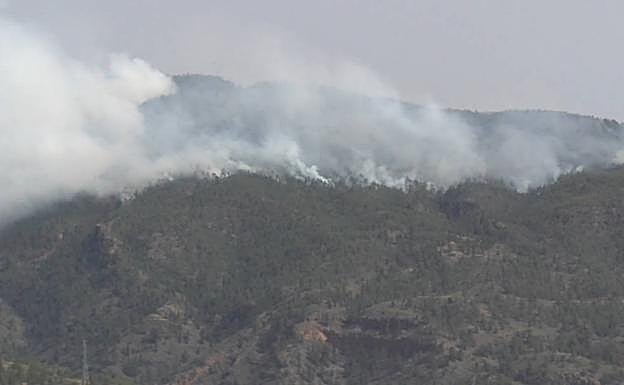 Imagen del incendio de Tenerife. 