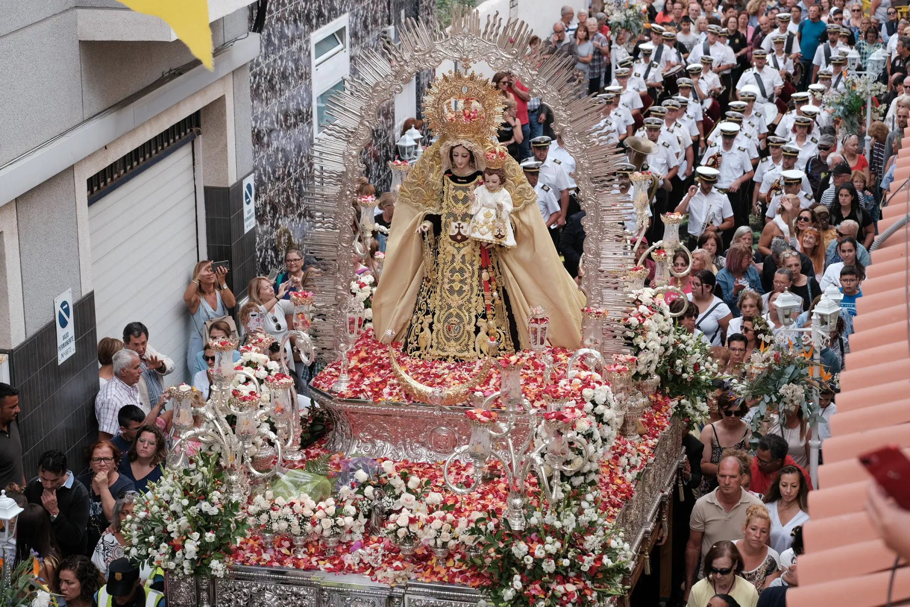 Imagen de archivo de la procesión de la Virgen del Carmen. 