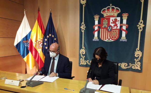 La Delegación del Gobierno y el Colegio de Gestores Administrativos de Las Palmas firman un protocolo para la tramitación de los expedientes de extranjería