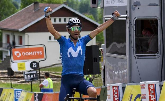 Valverde golpea a los 41 años en la sexta etapa del Dauphiné