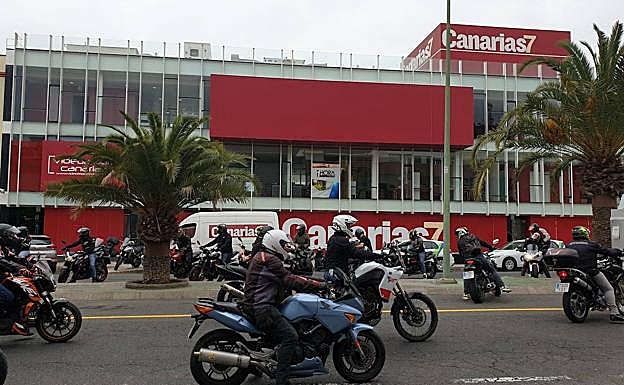 Otro momento de la protesta. 