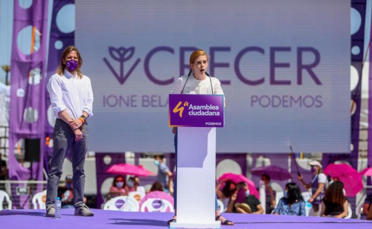 Lilith Verstrynge intervienen en la IV Asamblea Ciudadana Estatal de Podemos 