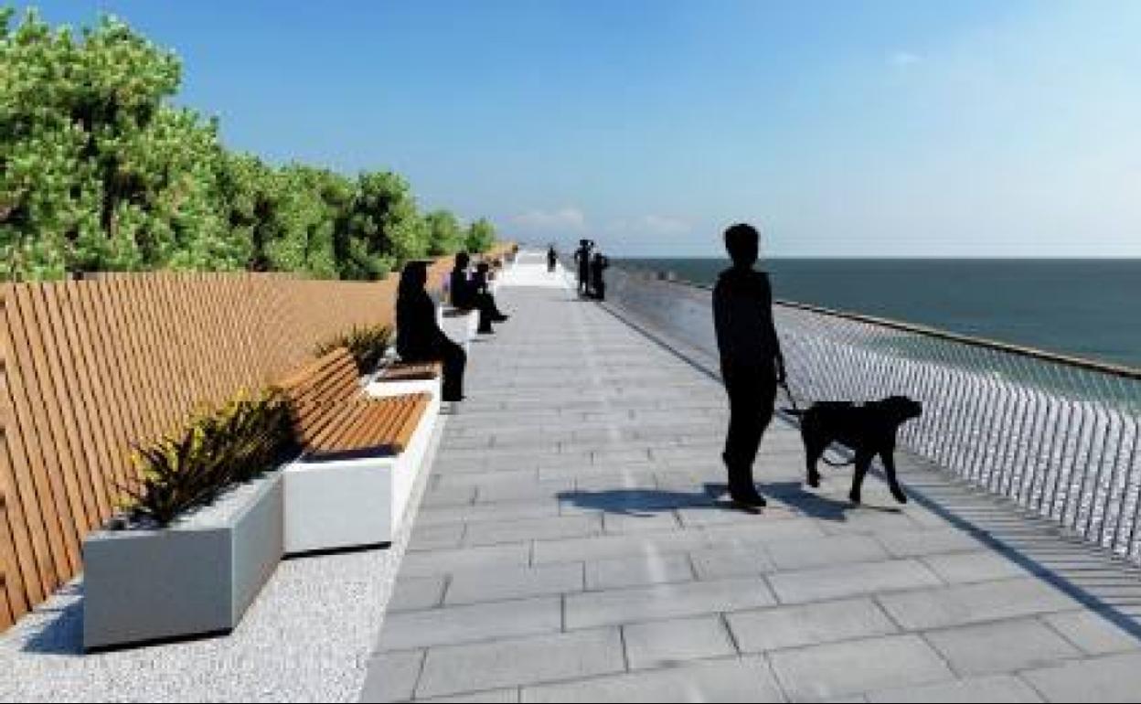 Turismo destina 1,6 millones para un paseo marítimo en la playa de La Aldea
