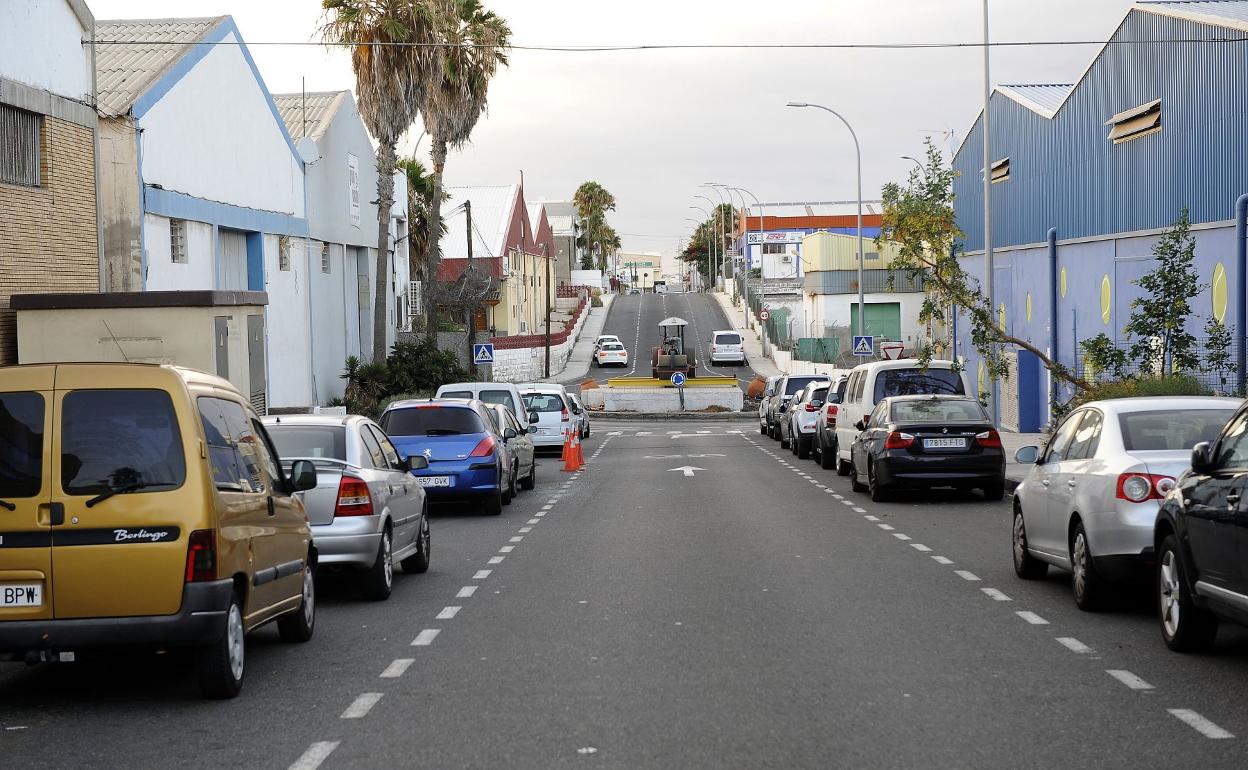 Imagen de archivo de la entrada al polígono industrial de El Goro. 
