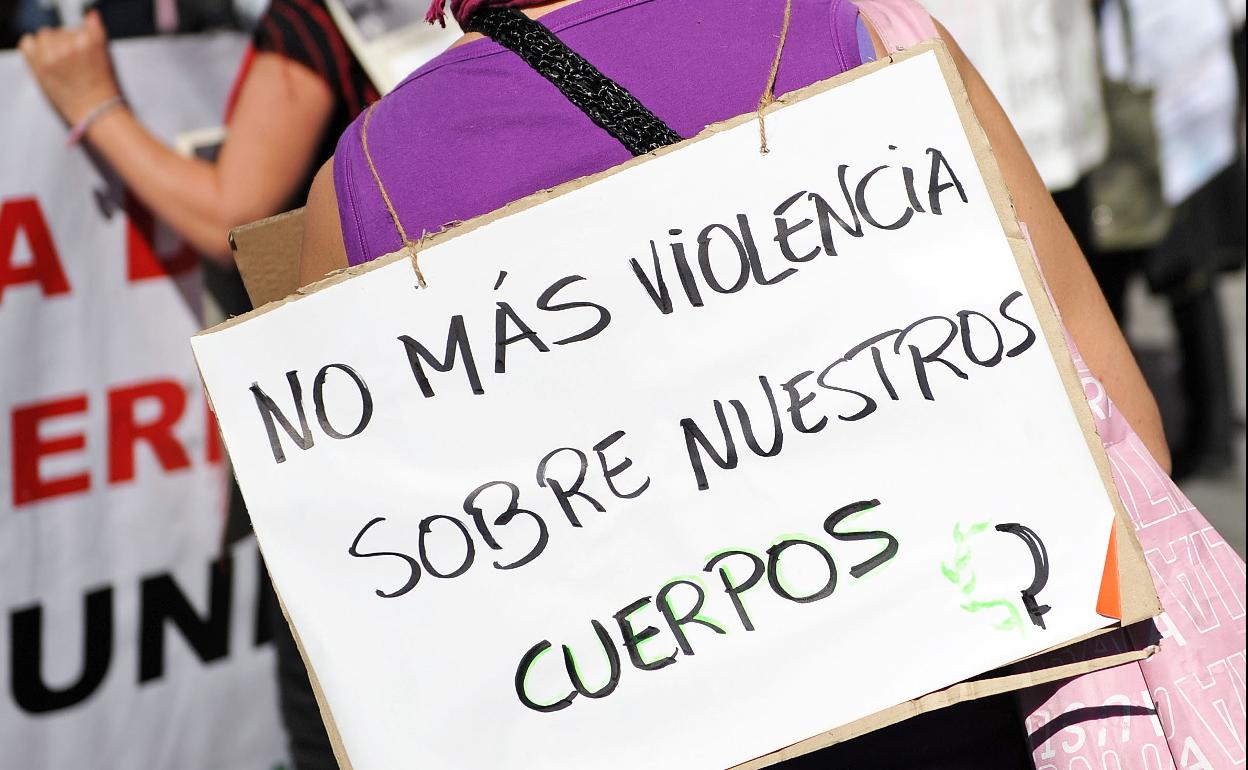 Imagen de una protesta contra las agresiones sexuales 