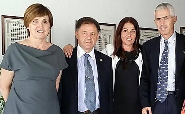 María del Carmen Maeso, Pablo Martín Vasallo, Deborah Rotoli y Manuel Morales, miembros del equipo de investigación del Hospital Universitario Nuestra Señora de Candelaria. 